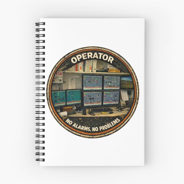 Item preview, Operator – No Alarms, No Problems | Oilfield Control Room Badge designed and sold by DigiWoosh.