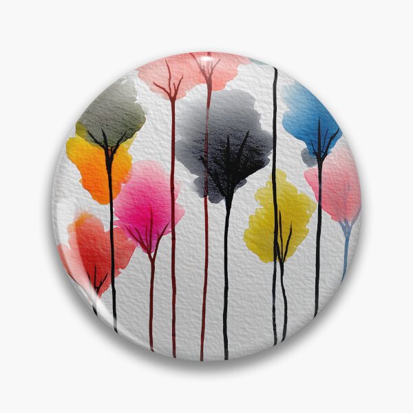 Item preview, Colorful Abstract Trees designed and sold by lautir.