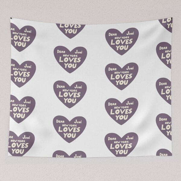 Item preview, Dear Joni, New York loves you - purple designed and sold by annaseditss.
