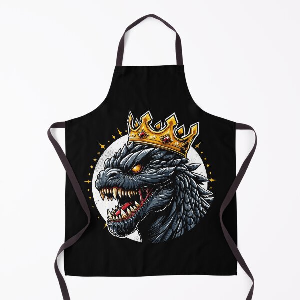 Item preview, A fierce dragon-like creature with a golden crown and intense eyes bursting with power. designed and sold by beast-net.