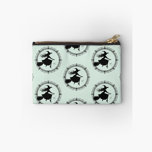 Item preview, Silent magic, witch on a broomstick in an ornamental circle designed and sold by LiskoDesign.