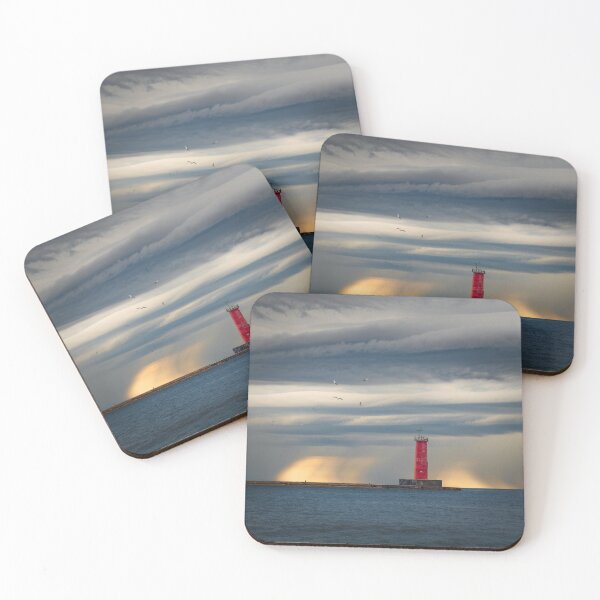 Item preview, Rain behind Sheboygan lighthouse designed and sold by TerraMediaLLC.