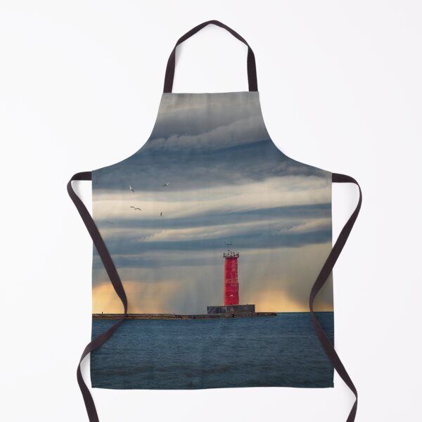 Item preview, Rain behind Sheboygan lighthouse designed and sold by TerraMediaLLC.
