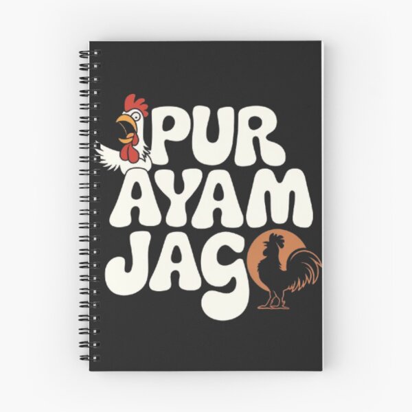 Item preview, Pur Ayam Jago – Retro Typography Rooster Illustration on Black designed and sold by dortmond.