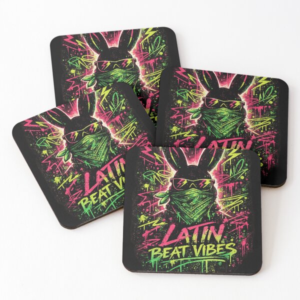 Item preview, Latin Beat Vibes – Neon Urban Bunny Streetwear Design designed and sold by LatestDesign95.