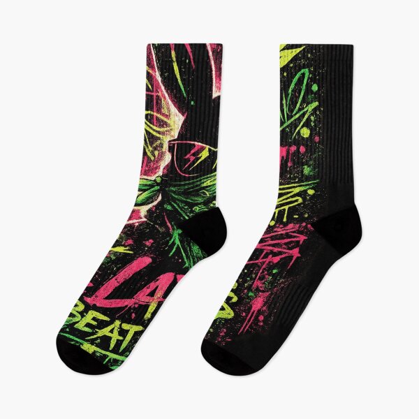 Item preview, Latin Beat Vibes – Neon Urban Bunny Streetwear Design designed and sold by LatestDesign95.