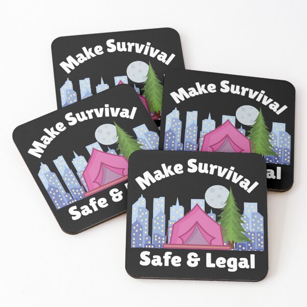Item preview, Make Survival Safe & Legal - Tent and Tree in the City designed and sold by WigOutlet.
