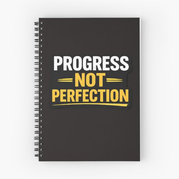 Item preview, Progress Not Perfection Motivational Quote Bold Typography Design designed and sold by ArtByMuneer.