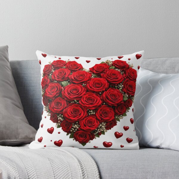 Item preview, Valentine Luxury Red Roses Heart for Lovers designed and sold by NatureFloralArts.