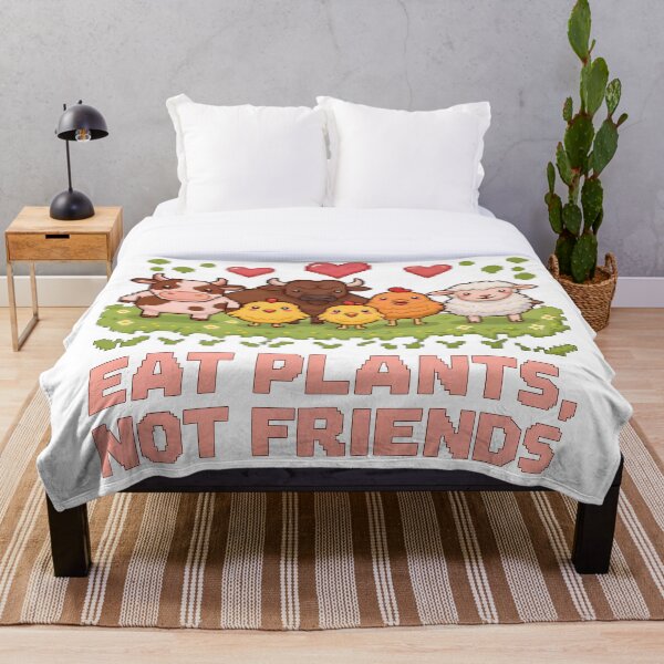 Item preview, Eat Plants Not Friends - Vegan Gift Animal Lover Art designed and sold by YNAMREG.