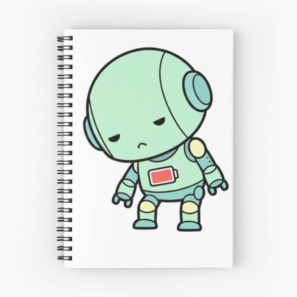Item preview, Low Battery Robot Cute Meme Sticker designed and sold by Studioyasmin.