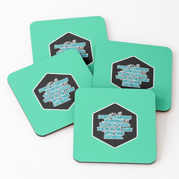 Item preview, Don't Compare Yourself To Rich Kids Entrepreneur Motivation Sticker designed and sold by Scro-Ciob-Shop.