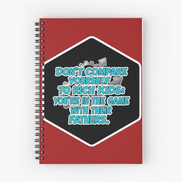 Item preview, Don't Compare Yourself To Rich Kids Entrepreneur Motivation Sticker designed and sold by Scro-Ciob-Shop.