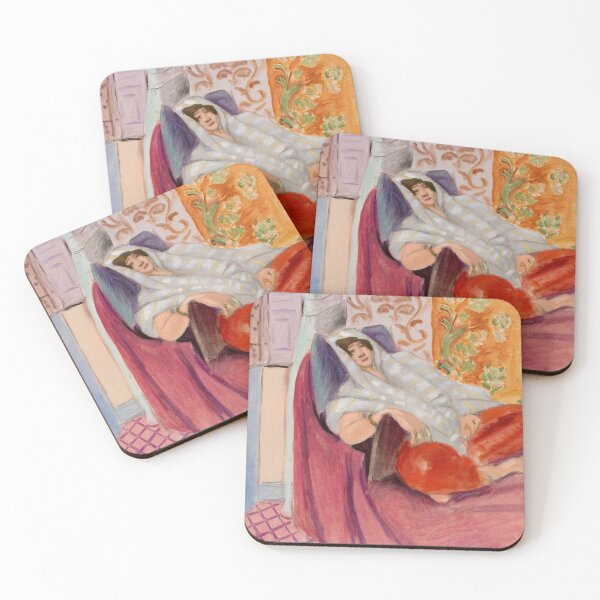 Item preview, Woman Reclining by Henri Matisse: Fauvist Interior Fine Art Poster designed and sold by artofuniverse.