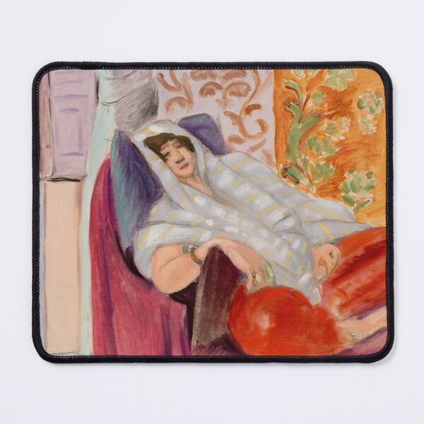 Item preview, Woman Reclining by Henri Matisse: Fauvist Interior Fine Art Poster designed and sold by artofuniverse.