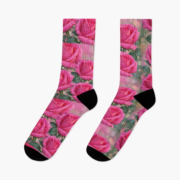 Item preview, Dewy Pink Roses in Bloom designed and sold by Dreamy Armine Art.