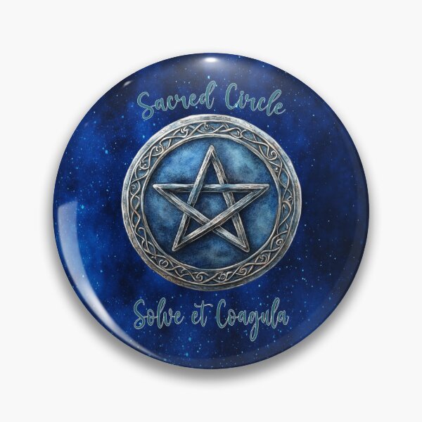 Item preview, Sacred Circle of Alchemy — Pentagram of Balance & Solve et Coagula designed and sold by MysticOzzy.