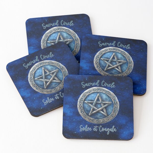 Item preview, Sacred Circle of Alchemy — Pentagram of Balance & Solve et Coagula designed and sold by MysticOzzy.