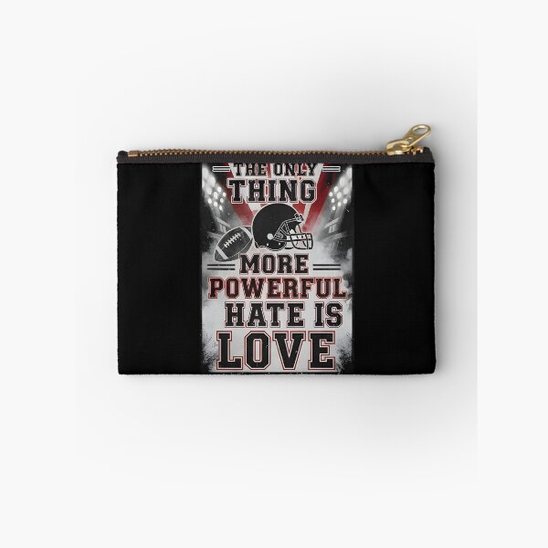 Item preview, The Only Thing More Powerful Than Hate Is Love Football Inspirational Quote Design designed and sold by Uglyandcute.