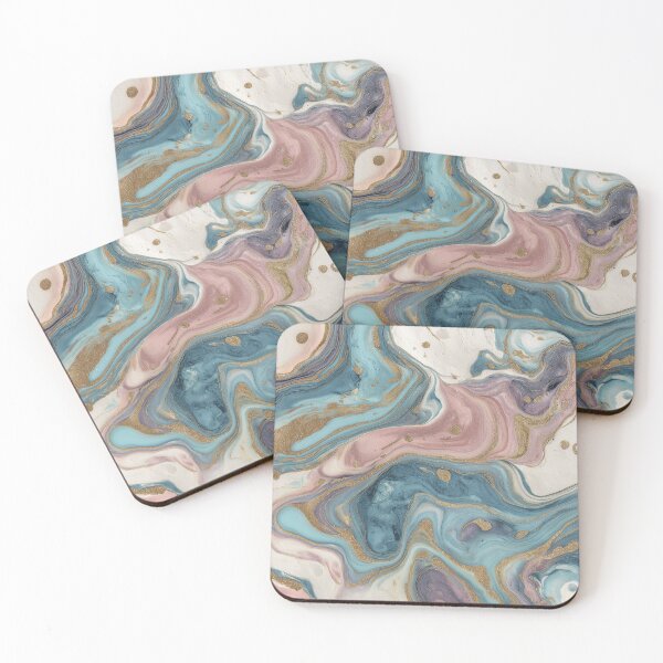 Item preview, Pastel marble with gold veins designed and sold by Letteraddicted.
