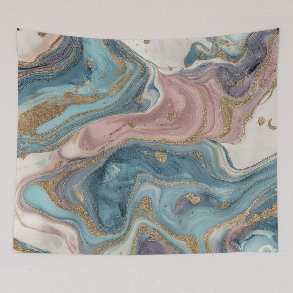 Item preview, Pastel marble with gold veins designed and sold by Letteraddicted.