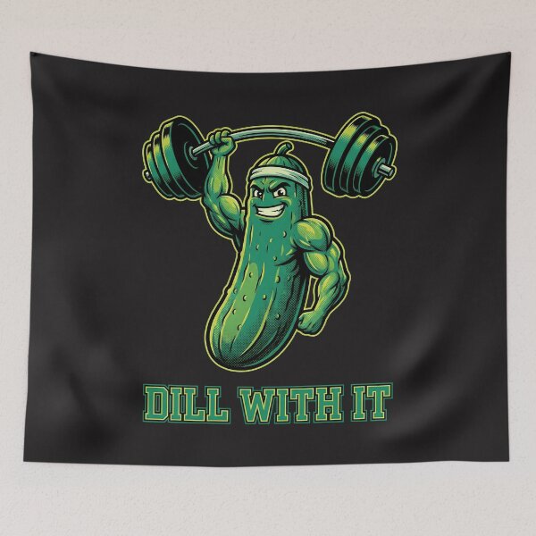 Item preview, The Dill With It Bodybuilder designed and sold by AwesomeBeyondLimits.