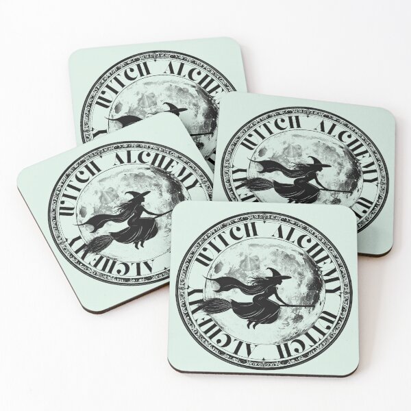 Item preview, Silent magic, witch on a broomstick, full moon, witch alchemy designed and sold by LiskoDesign.