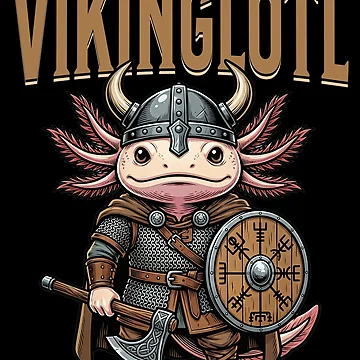 Artwork thumbnail, Axolotl Viking by ReneMM