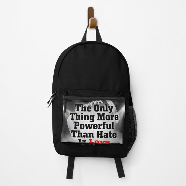 Item preview, The Only Thing More Powerful Than Hate Is Love Football Inspirational Quote Design designed and sold by Uglyandcute.