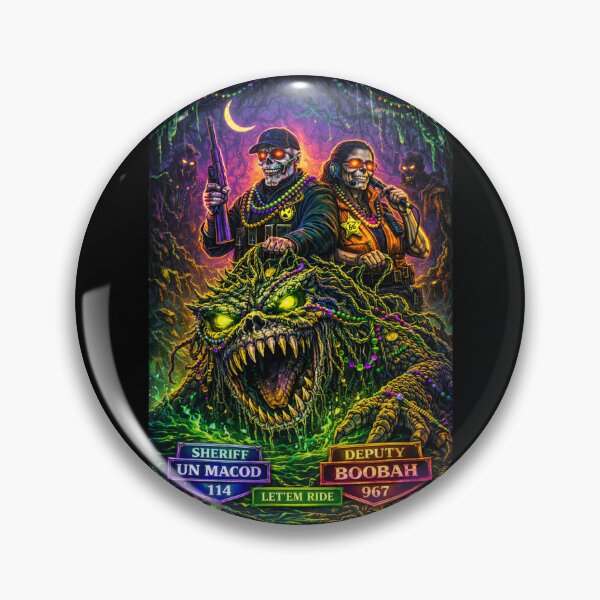Item preview, Sheriff UN Macod Let ’Em Ride Swamp Horror Art designed and sold by MACodDesigns.