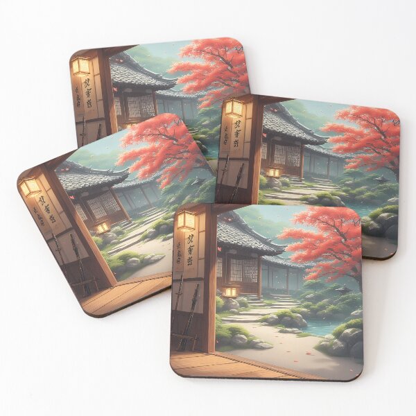 Item preview, Serene Japanese Garden With Cherry Blossom Tree designed and sold by TheDreamsMaker.