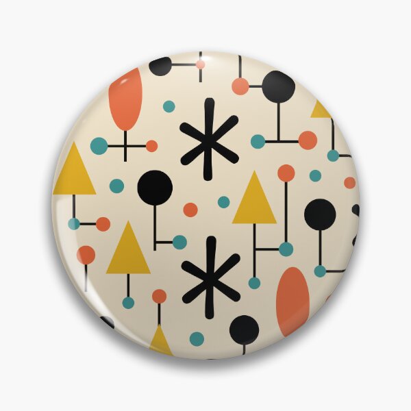 Item preview, Retro Mid Century Modern Atomic Starburst Pattern designed and sold by tonymagnerart.