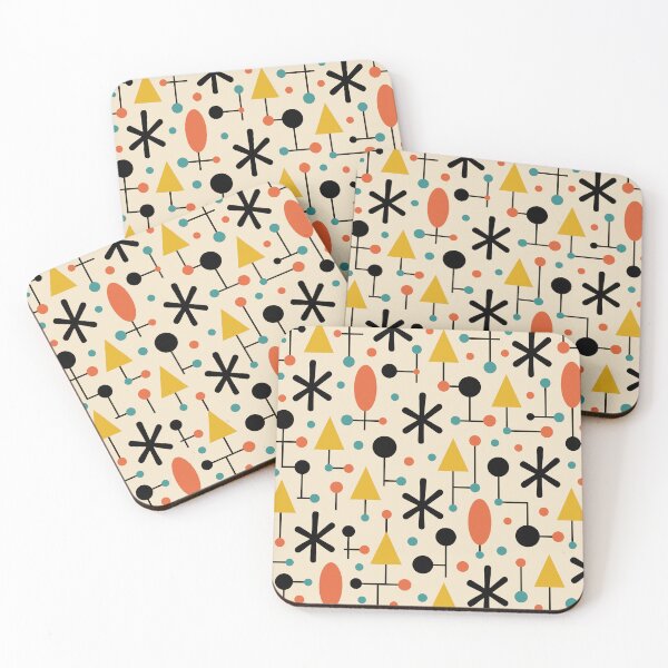 Item preview, Retro Mid Century Modern Atomic Starburst Pattern designed and sold by tonymagnerart.