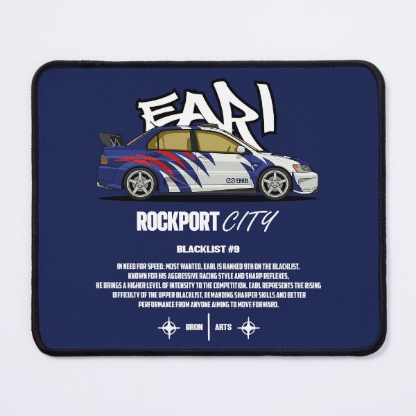 Item preview, Need For Speed Most Wanted Blacklist #9 Earl Mitsubishi Lancer EVO designed and sold by BronArtworks.