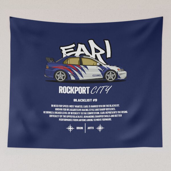 Item preview, Need For Speed Most Wanted Blacklist #9 Earl Mitsubishi Lancer EVO designed and sold by BronArtworks.