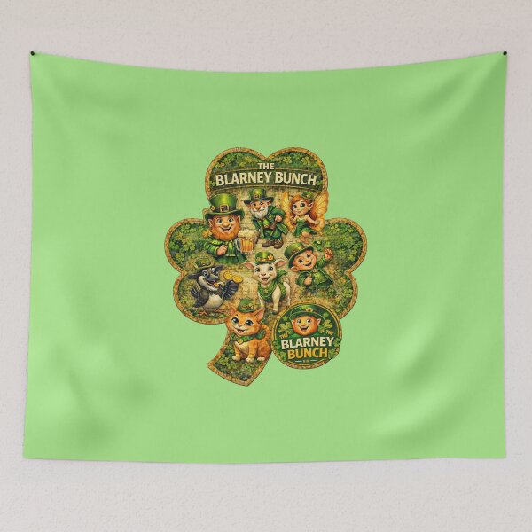 Item preview, The Blarney Bunch Lucky Shamrock Crew designed and sold by MACodDesigns.