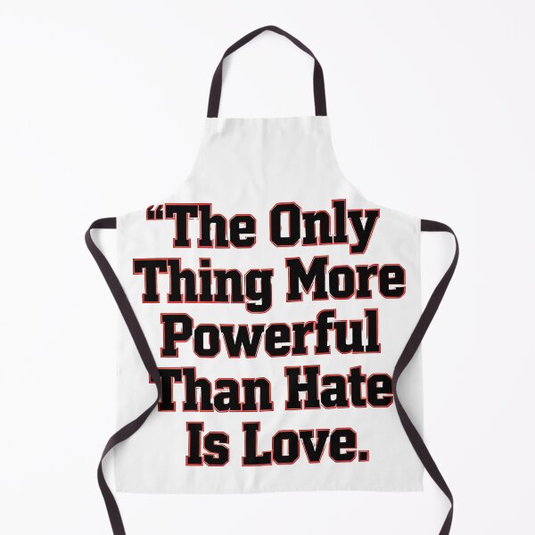 Item preview, The Only Thing More Powerful Than Hate Is Love Football Inspirational Quote Design designed and sold by Uglyandcute.