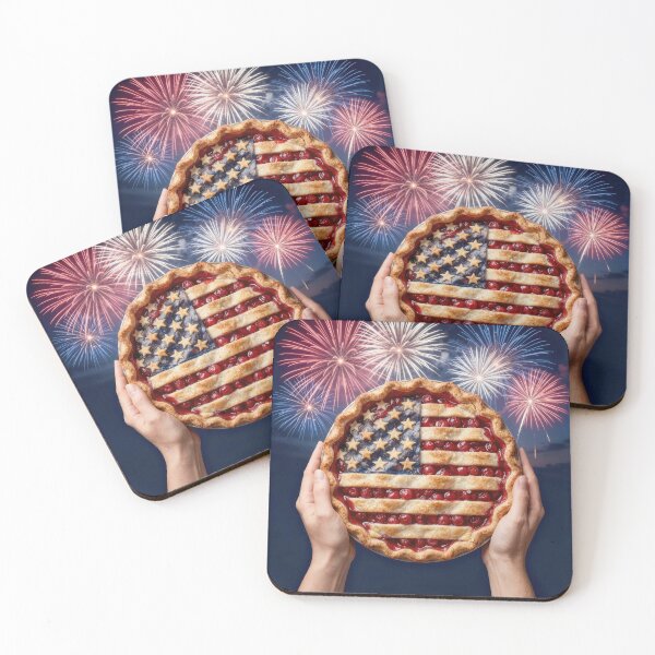 Item preview, American Flag Crust on a Cherry Pie designed and sold by Maria Dryfhout.