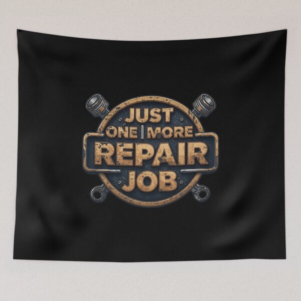 Item preview, Just One More Repair Job – DIY Mechanic Humor Shirt designed and sold by KapiPrint.