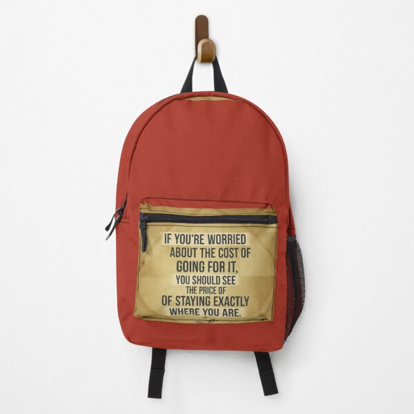Item preview, Cost Of Going For It vs Price Of Staying Exactly Where You Are Quote designed and sold by Scro-Ciob-Shop.