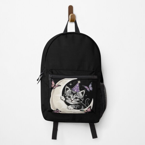 Item preview, Gray Birthday Cat and Moon  designed and sold by JediKittenWars.