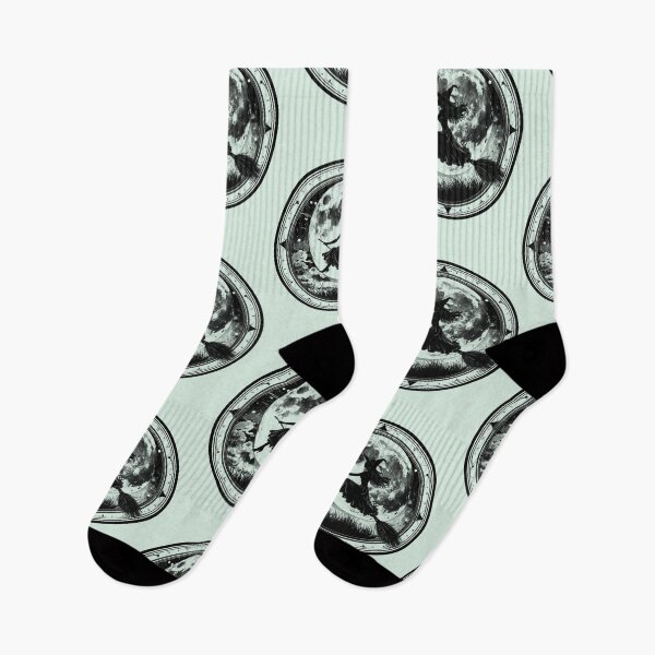 Item preview, Silent magic, witch on a broomstick under a full moon designed and sold by LiskoDesign.