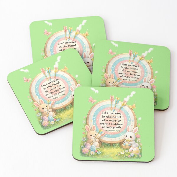 Item preview, Psalm 127:4 Like Arrows Bible Verse Easter Art designed and sold by MACodDesigns.