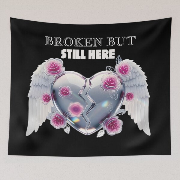 Item preview, Broken but Still Here – Emo Rap Tribute Streetwear Design 2 designed and sold by FlamaC.