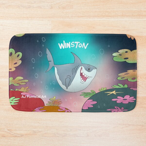Item preview, Cartoon Shark - Winston designed and sold by Ajforristalart.