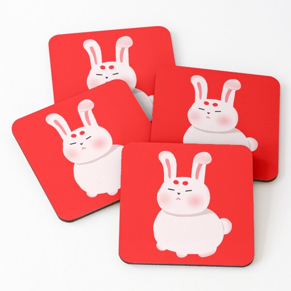 Item preview, Pastel pink grumpy chubby bunny designed and sold by luvissaya.