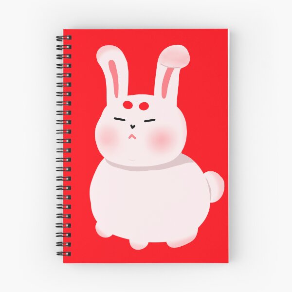 Item preview, Pastel pink grumpy chubby bunny designed and sold by luvissaya.