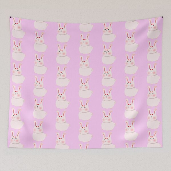 Item preview, Pastel pink grumpy chubby bunny designed and sold by luvissaya.