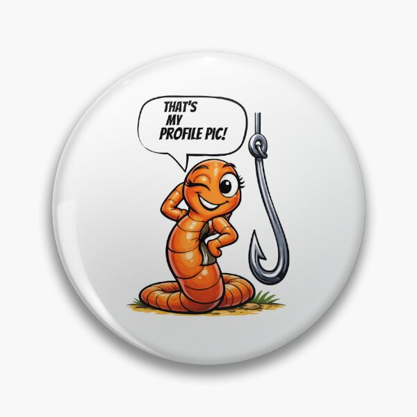 Item preview, Funny Worm Fishing Comic Cartoon Illustration designed and sold by madebysiwa.