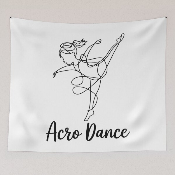 Item preview,  Acro Dance T-Shirt for Girls – Minimalist Acro Dancer Line Art Gift designed and sold by Merchido.